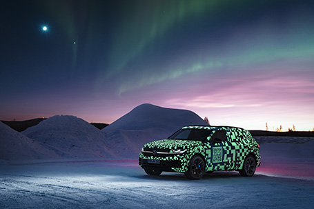 nuevo volkwagen touareg en gipuzkoa viendo la aurora boreal