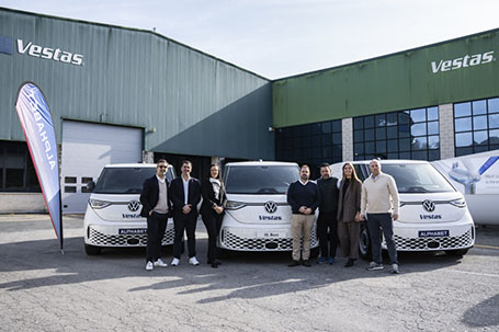 Volkswagen Vehículos Comerciales entrega los primeros 13 ID. Buzz Cargo a la flota de Vestas Viveiro